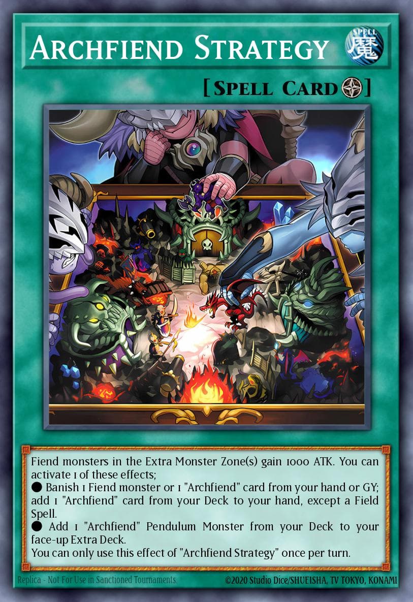 Archfiend Strategy Burst Protocol card
