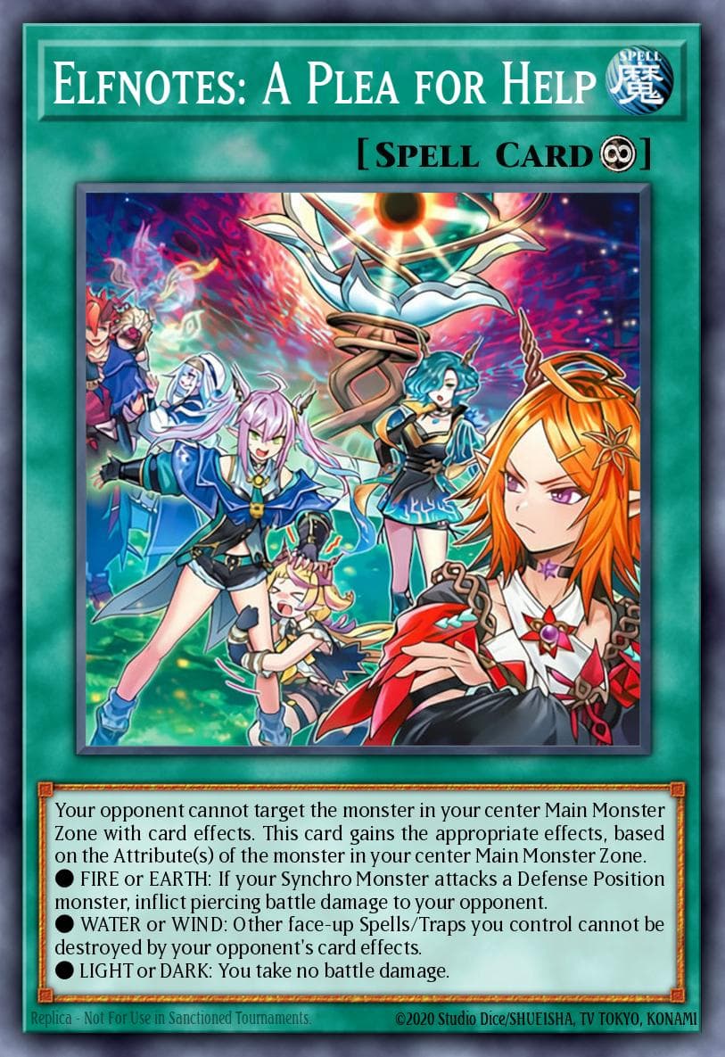 Elfnotes: A Plea for Help Burst Protocol card