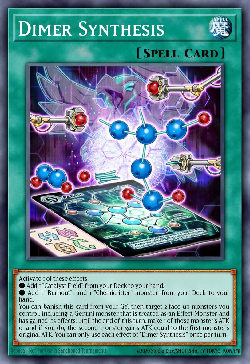 Dimer Synthesis Dawn of Majesty Premiere! promotional card card