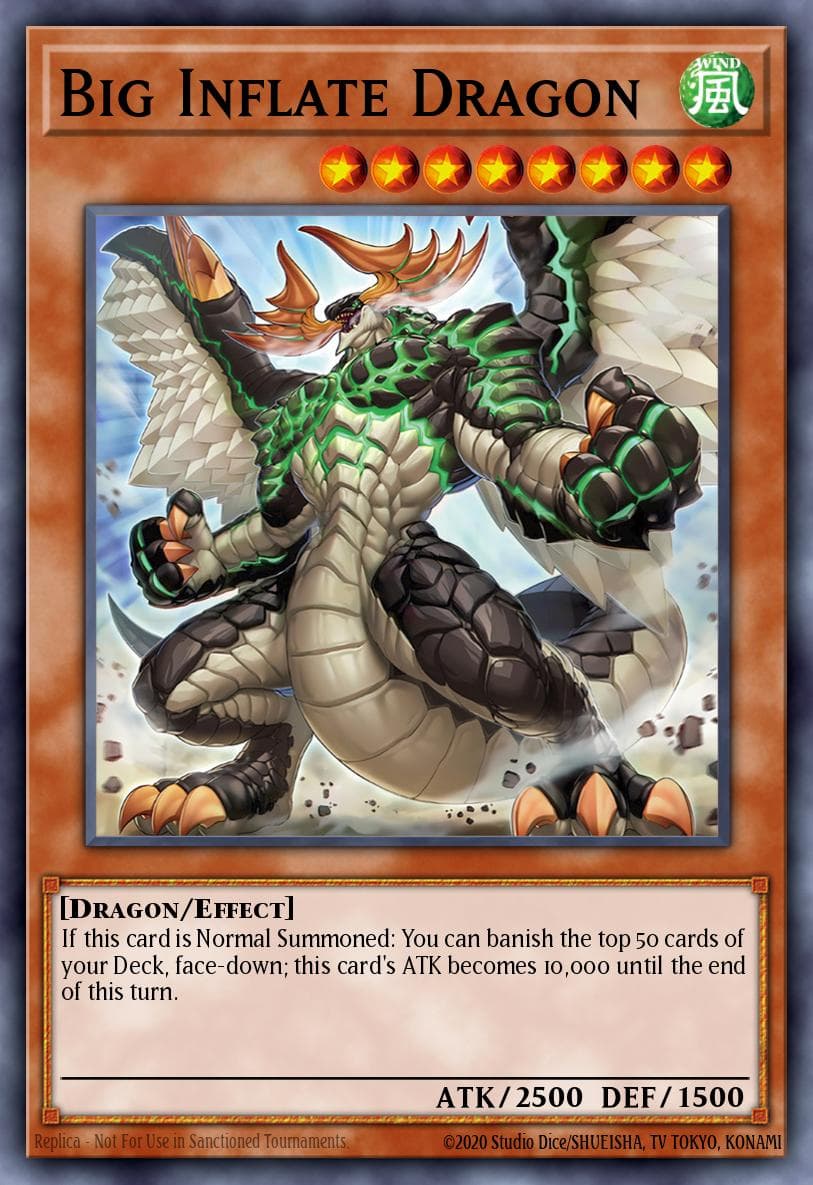 Big Inflate Dragon 遊戲王 card