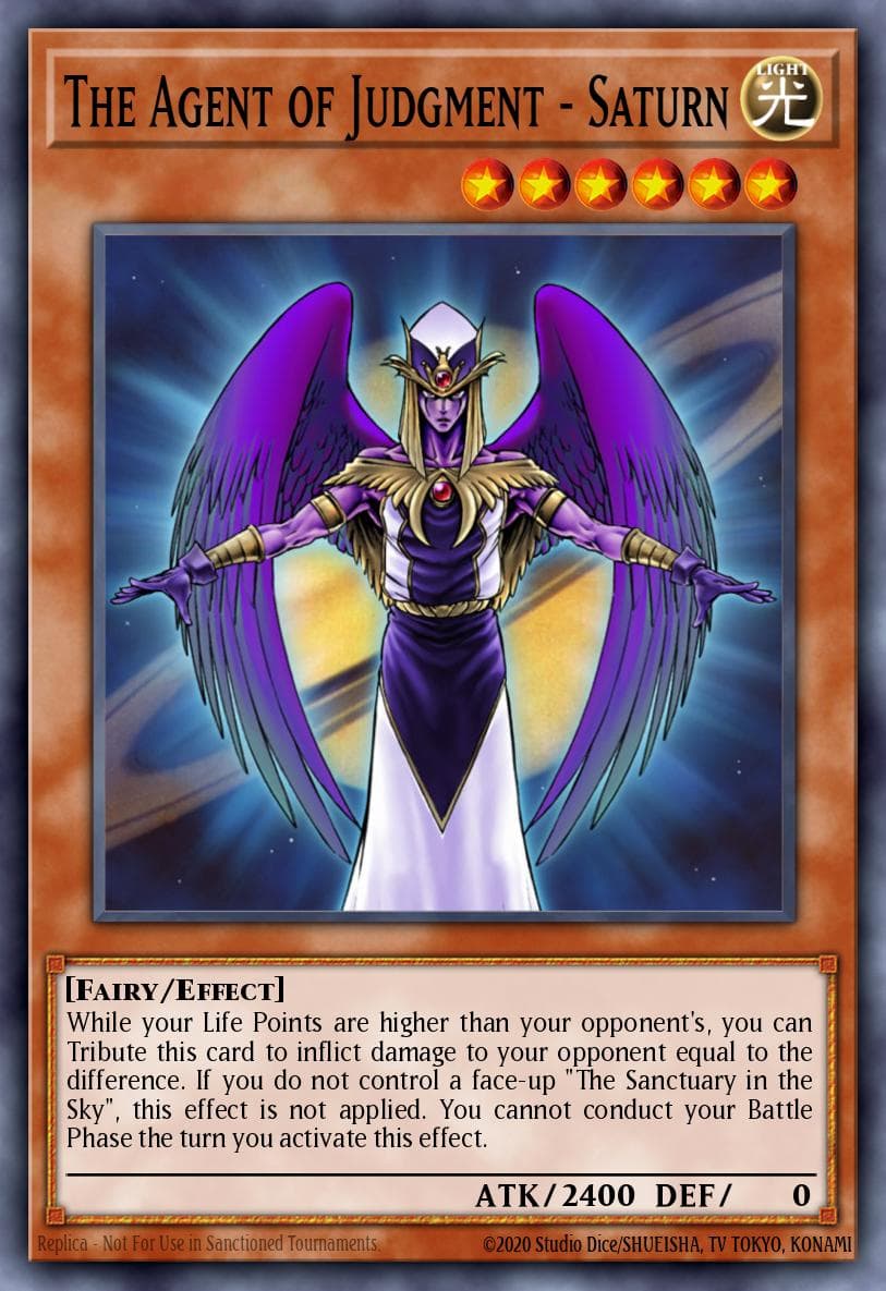 The Agent of Judgment - Saturn Lost Sanctuary Structure Deck card