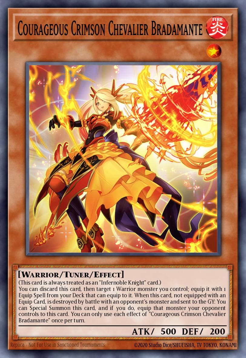 Courageous Crimson Chevalier Bradamante Battles of Legend: Monstrous Revenge card