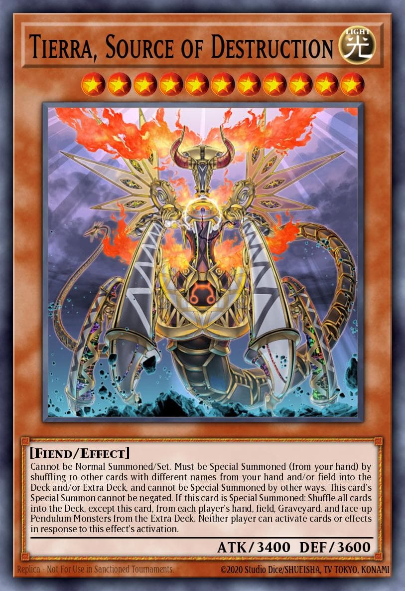 Tierra, Source of Destruction Raging Tempest: Special Edition card