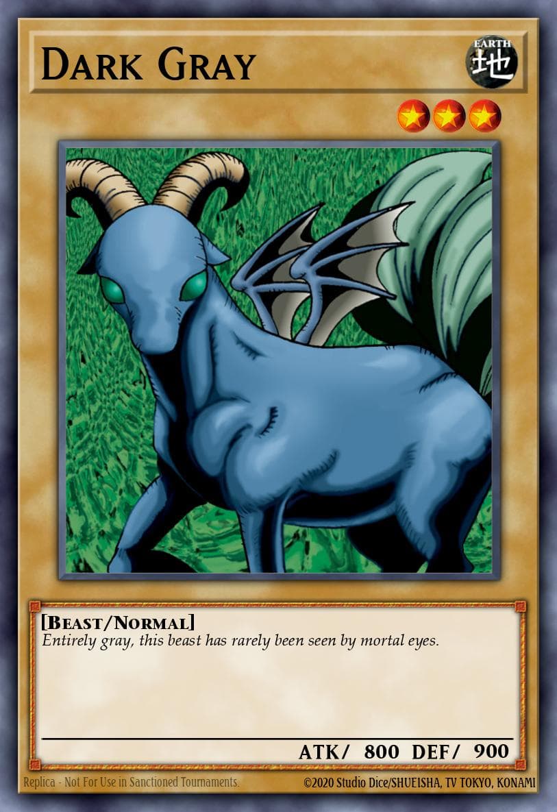 Dark Gray 遊戲王 card