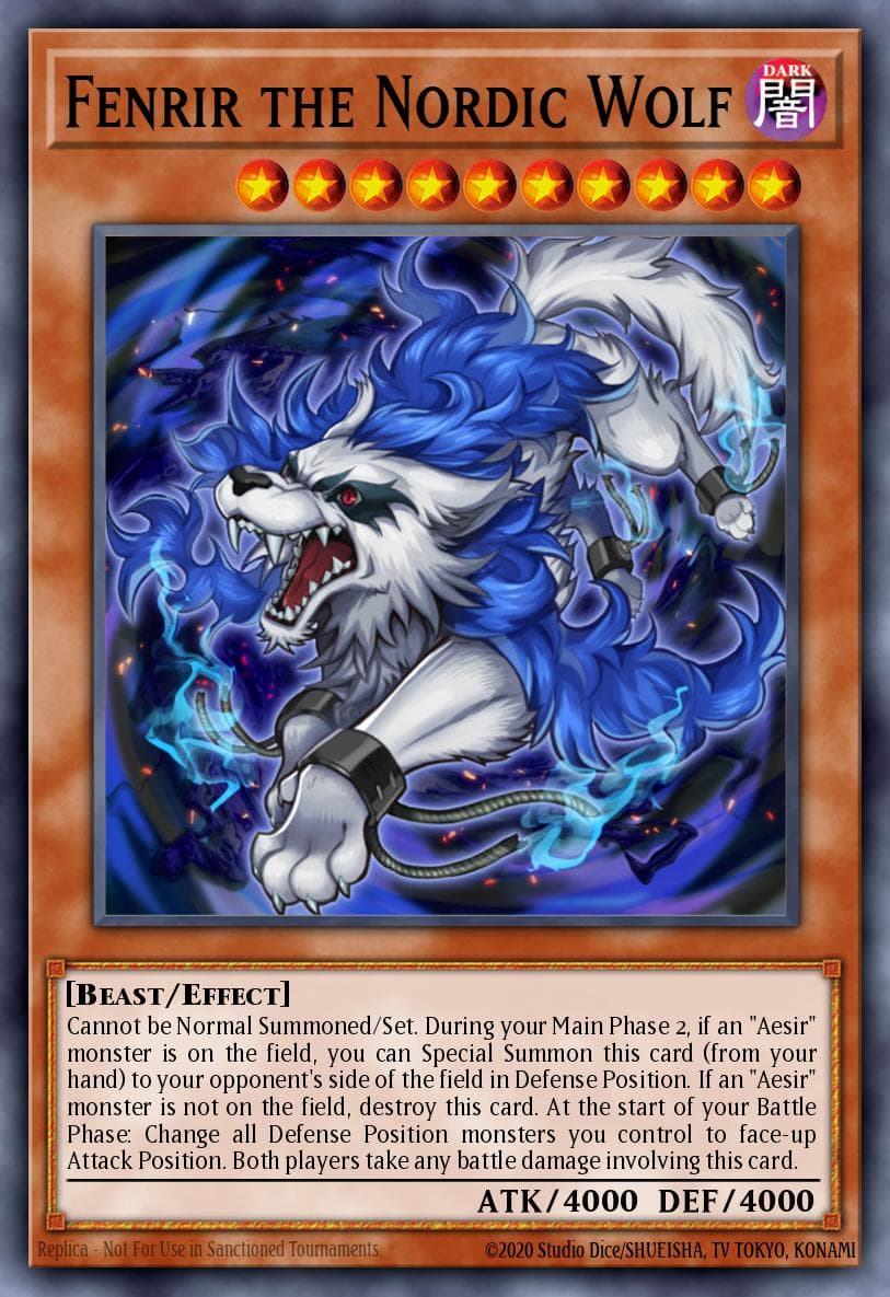 Fenrir the Nordic Wolf Legendary Collection 5D's card