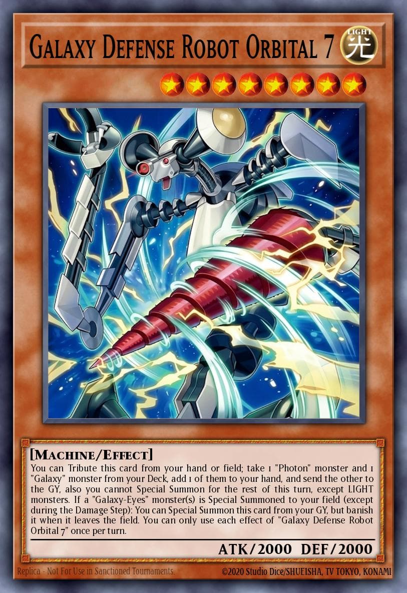 银河防卫机器人・奥比塔尔 7 遊戲王 card