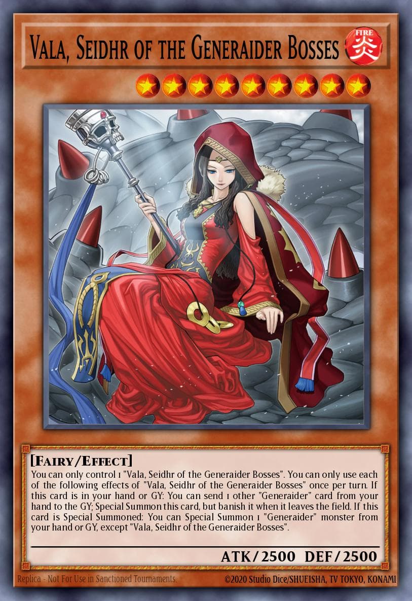 Vala, Seidhr of the Generaider Bosses 25th Anniversary Tin: Dueling Mirrors card