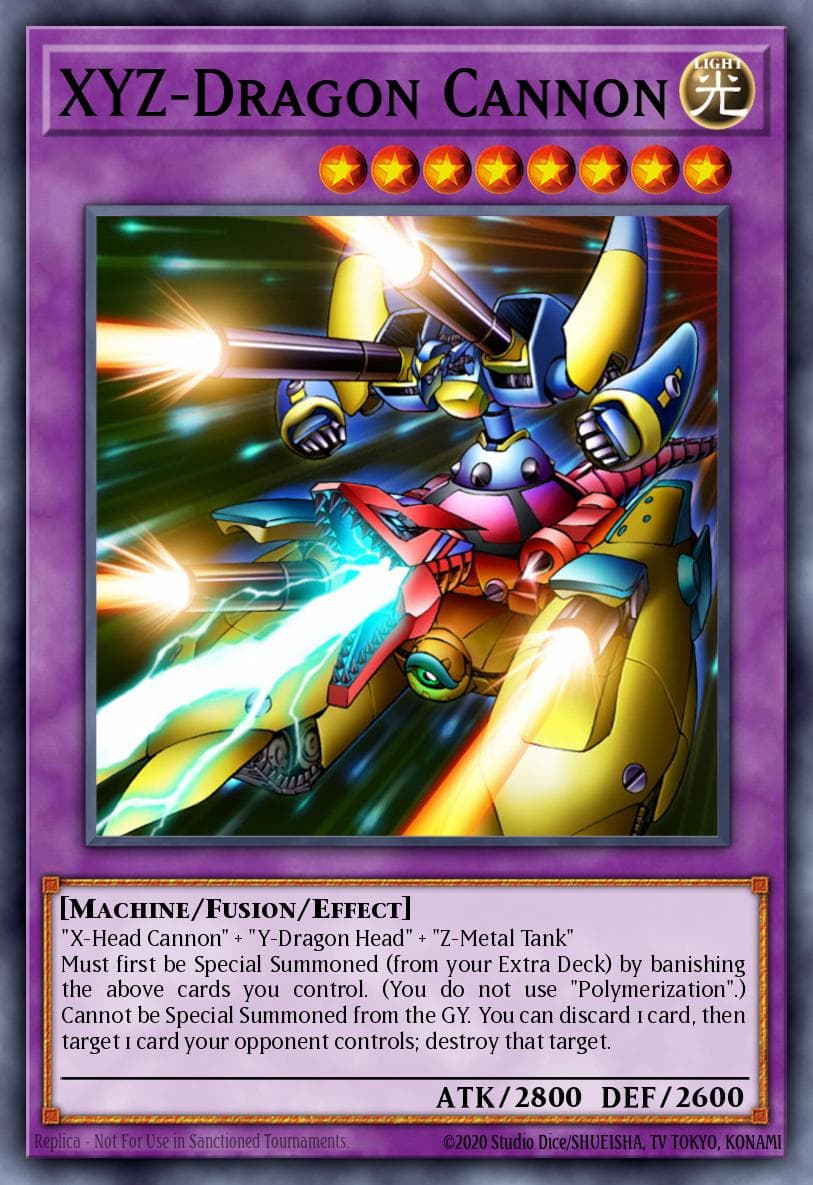 XYZ-Dragon Cannon Speed Duel: Battle City Box card
