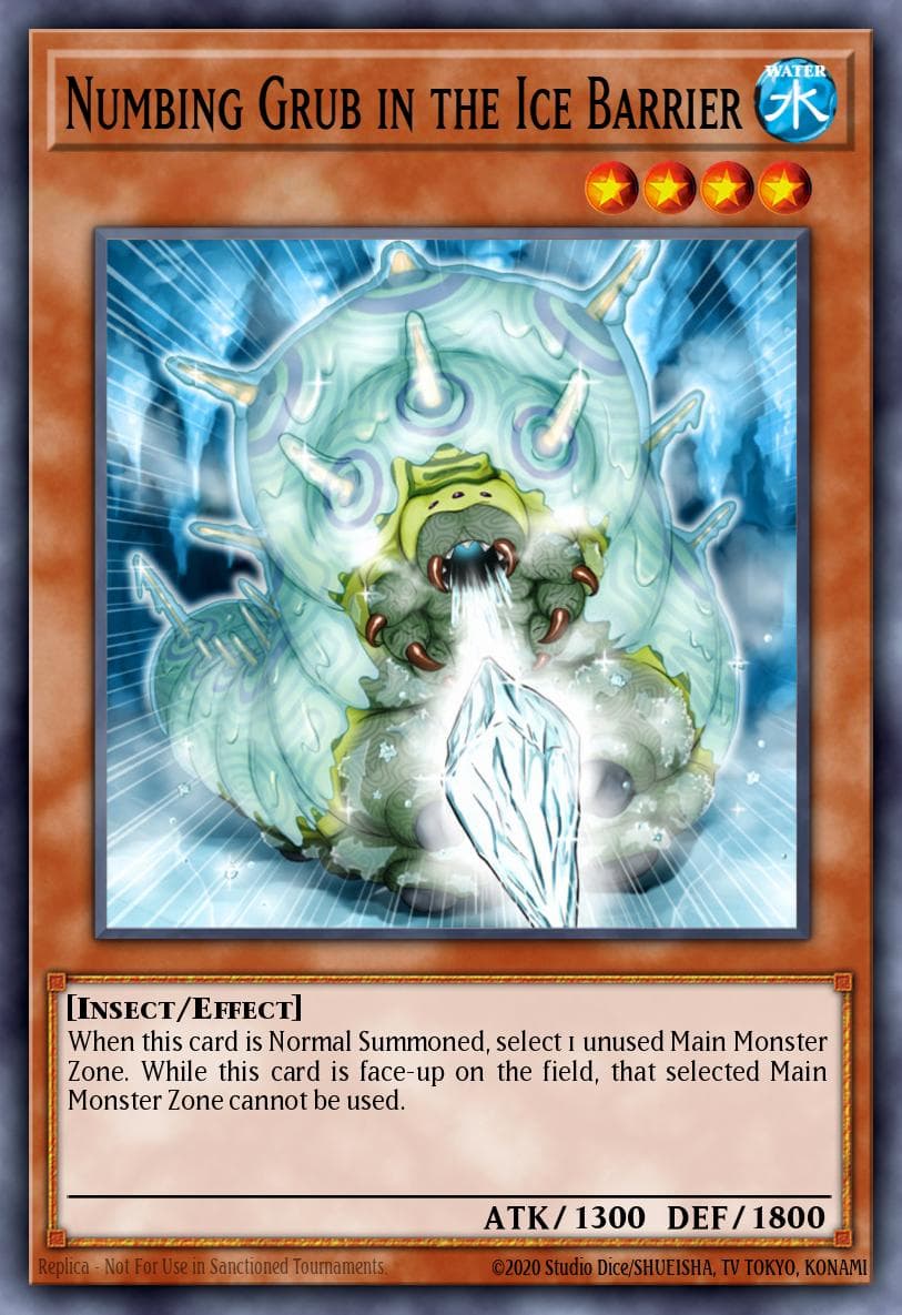 Numbing Grub in the Ice Barrier Duel Terminal 1 card