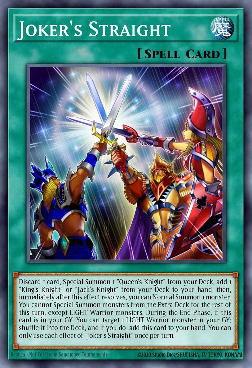 Joker's Straight King's Court card