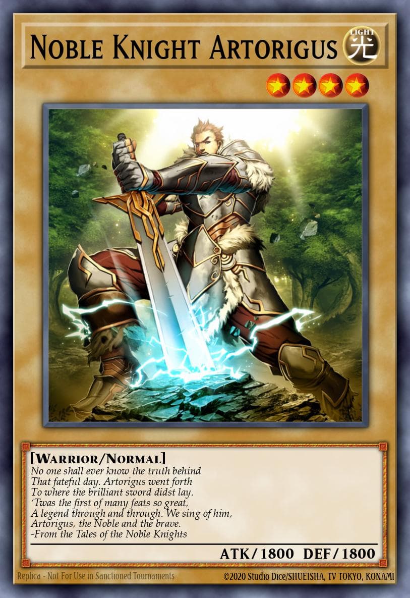 Noble Knight Artorigus Noble Knights of the Round Table Power-Up Pack card