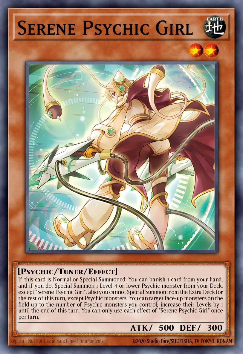 Serene Psychic Girl Duelist's Advance card