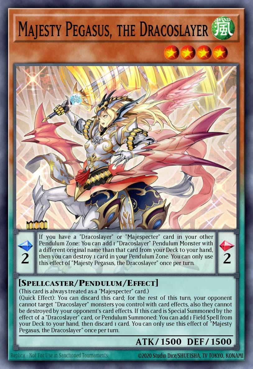 Majesty Pegasus, the Dracoslayer 25th Anniversary Tin: Dueling Heroes Mega Pack card