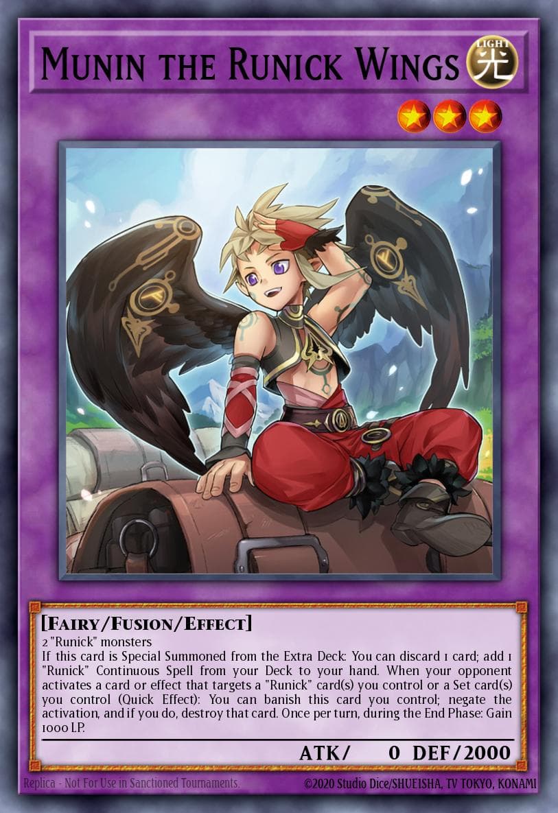 Munin the Runick Wings Tactical Masters card