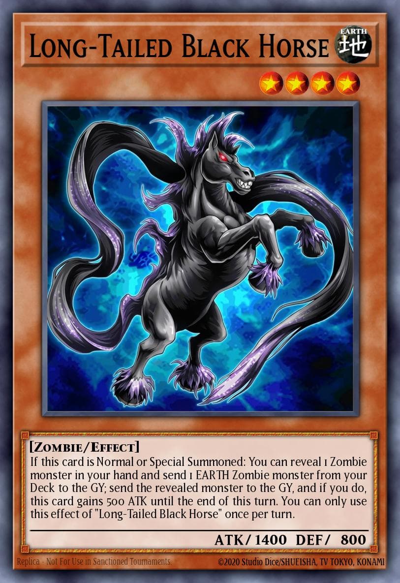 Long-Tailed Black Horse 遊戲王 card