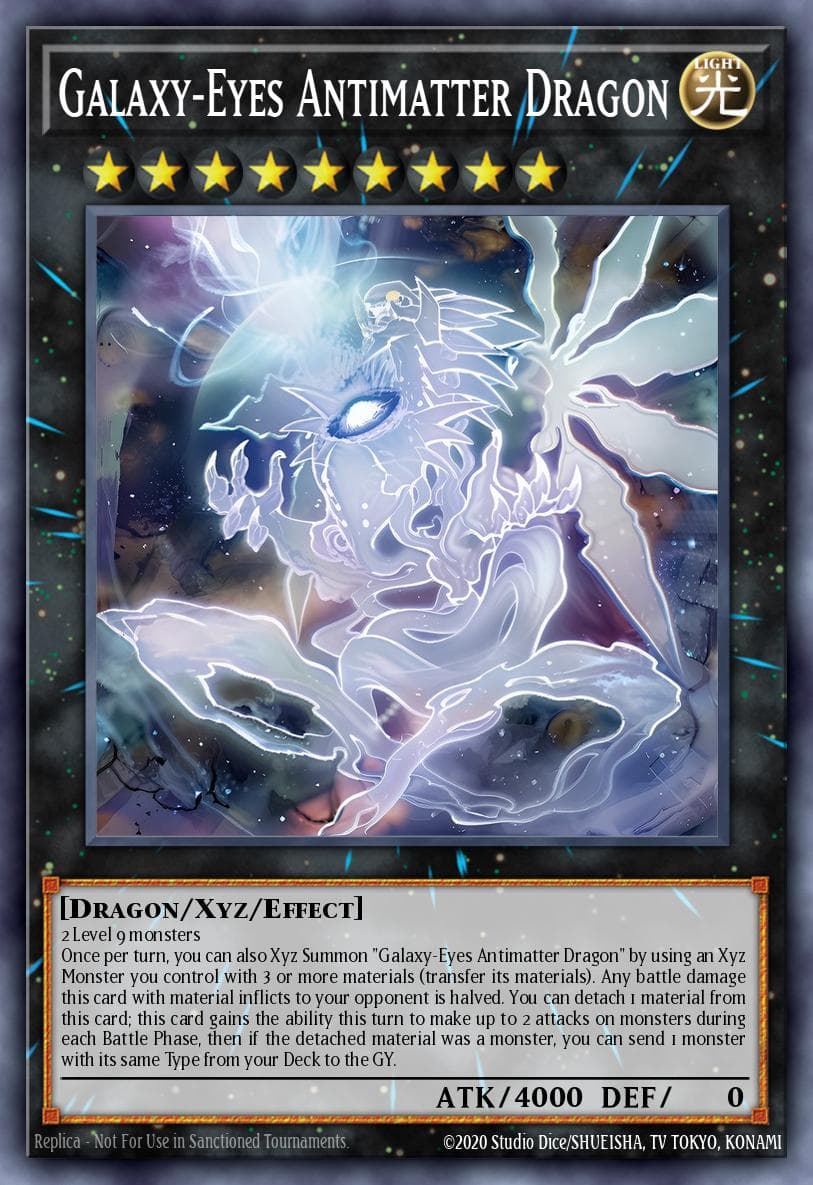 银河眼反物质龙 遊戲王 card