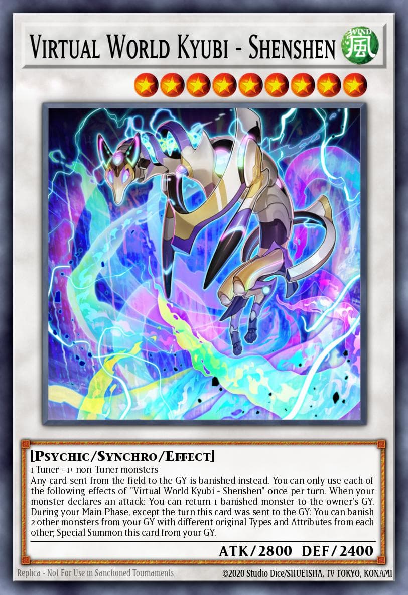 Virtual World Kyubi - Shenshen Phantom Rage Premiere! promotional card card