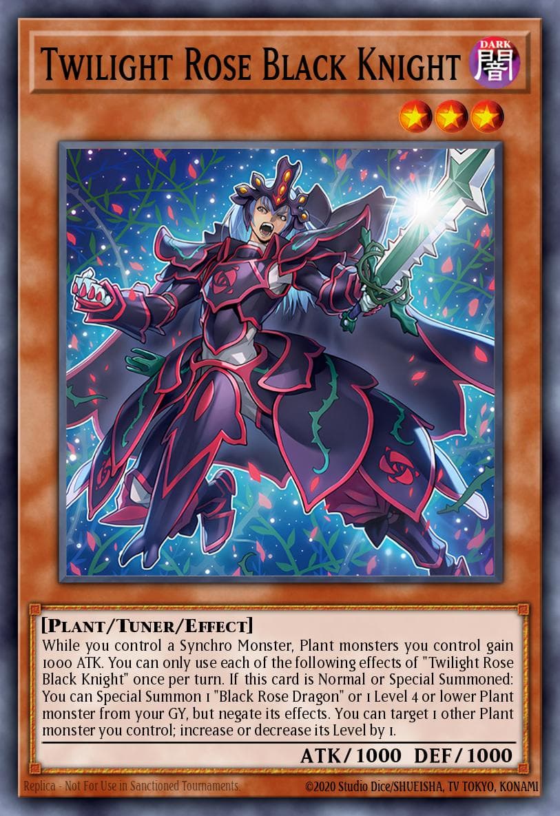 Twilight Rose Black Knight Doom of Dimensions card