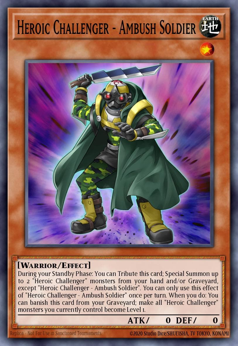 Heroic Challenger - Ambush Soldier Number Hunters card