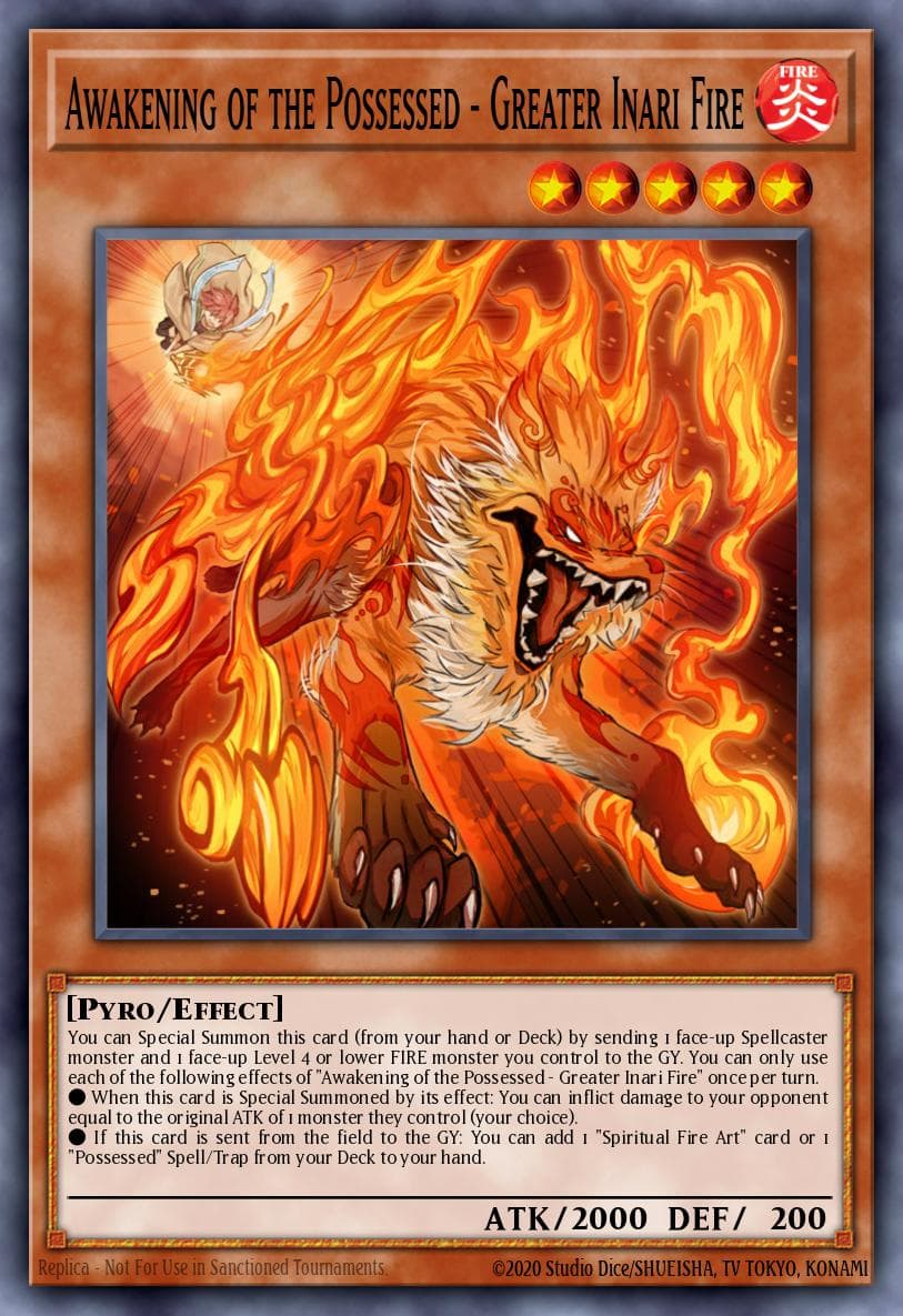 Awakening of the Possessed - Greater Inari Fire THE CHRONICLES DECK: Spirit Charmers (All-Foil Edition) card
