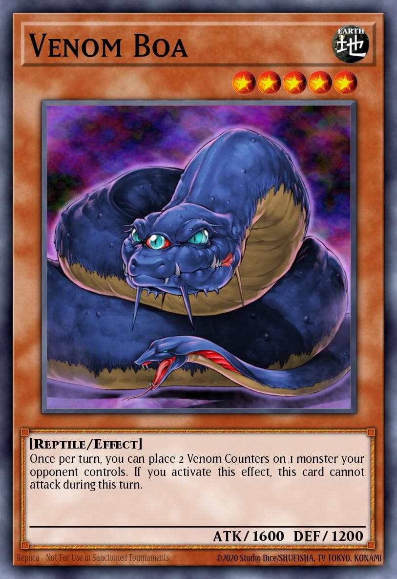 Venom Boa Tactical Evolution: Special Edition card