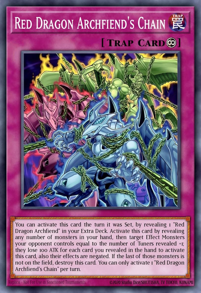暗红恶魔锁链 遊戲王 card