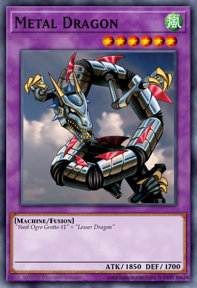 Metal Dragon Legend of Blue Eyes White Dragon card