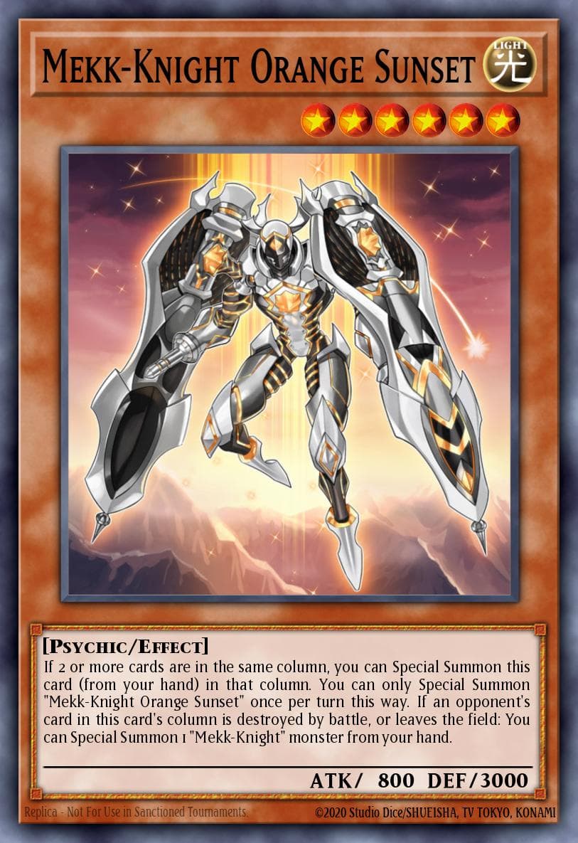 Mekk-Knight Orange Sunset 2018 Mega-Tin Mega Pack card