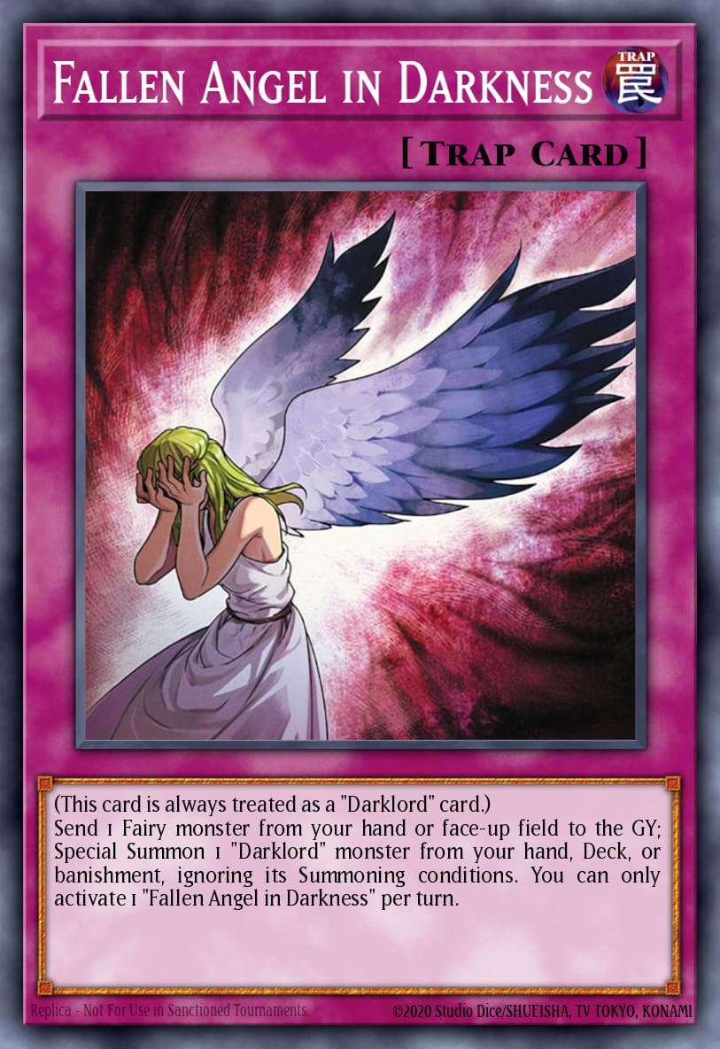 堕入黑暗的天使 遊戲王 card