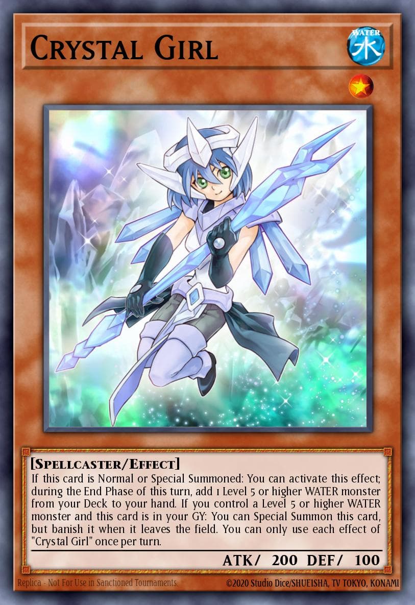 Crystal Girl King's Court card