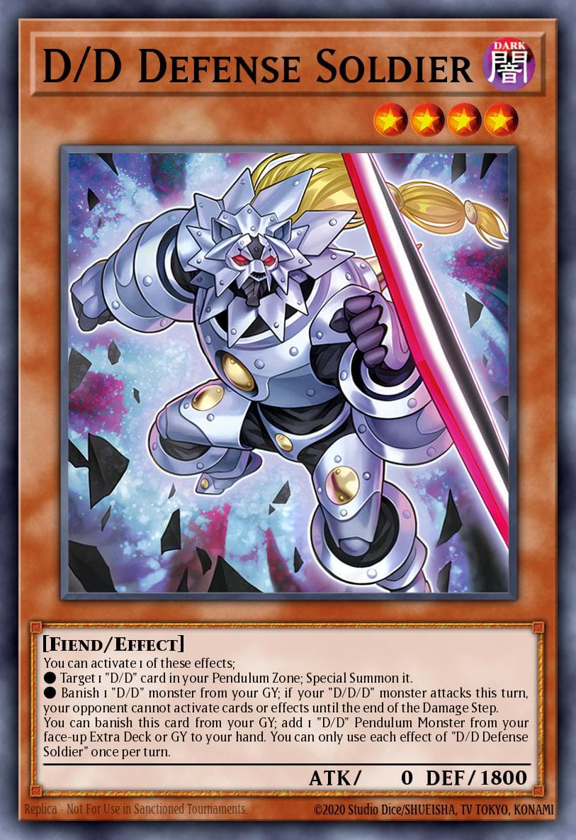 D/D Defense Soldier Doom of Dimensions card