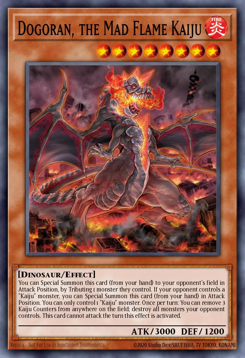 Dogoran, the Mad Flame Kaiju Clash of Rebellions: Special Edition card