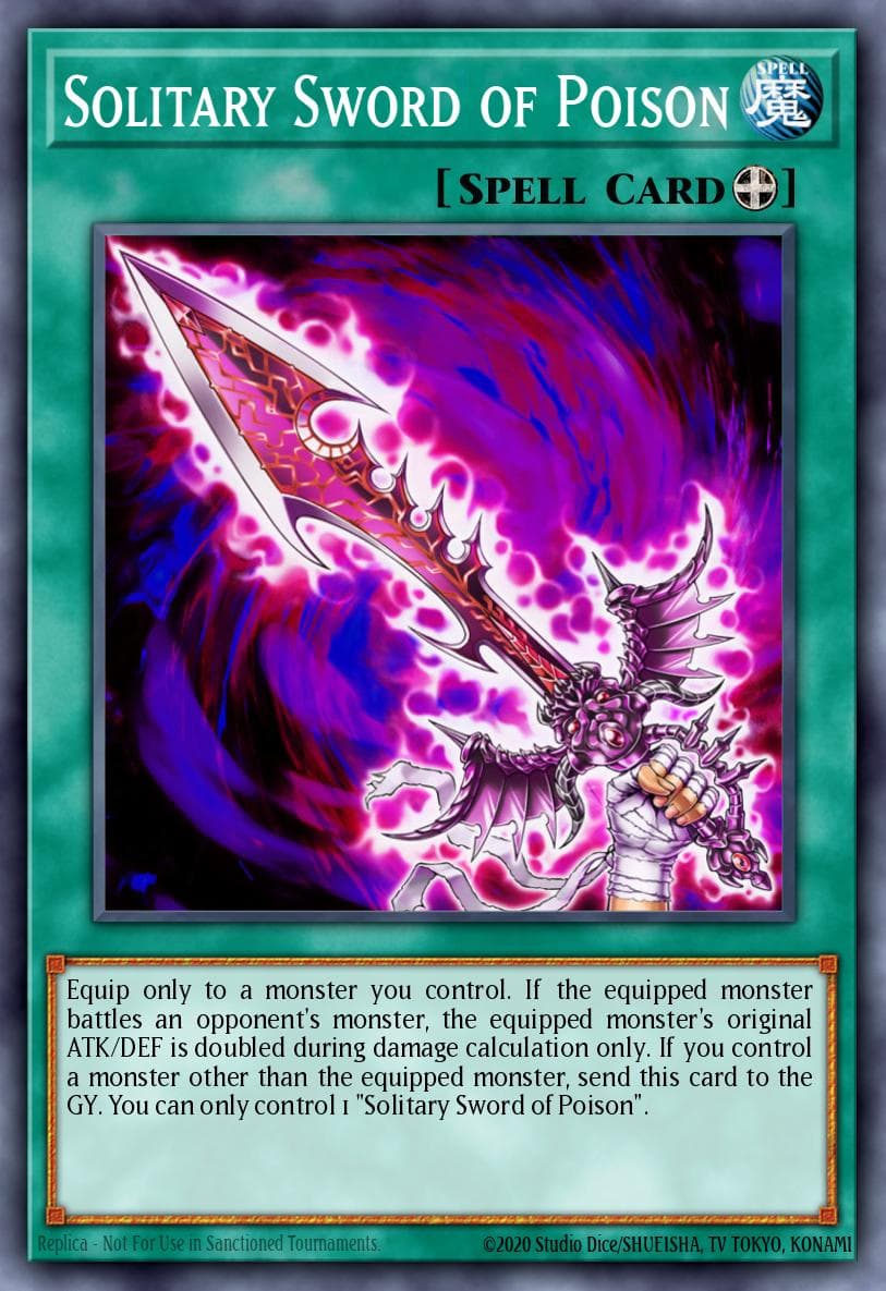 Solitary Sword of Poison Speed Duel: Battle City Box card