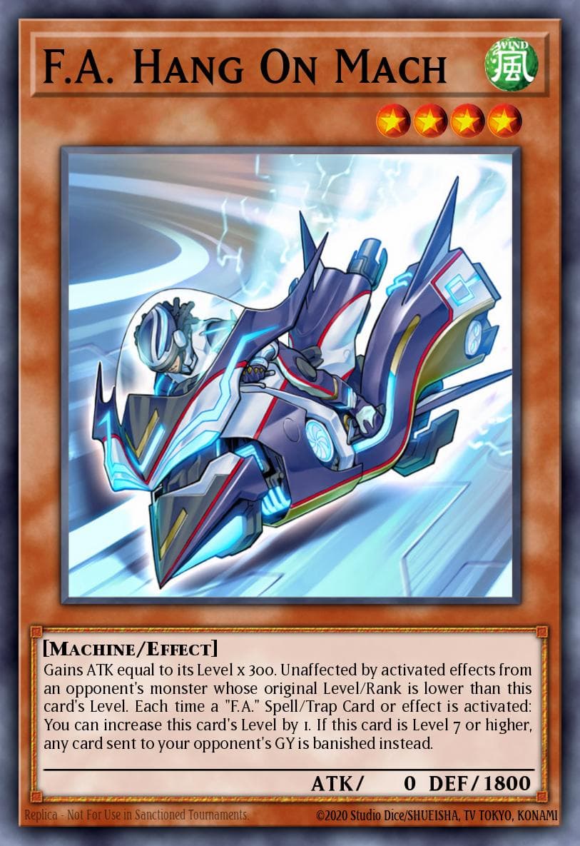 F.A. Hang On Mach Code of the Duelist Special Edition card