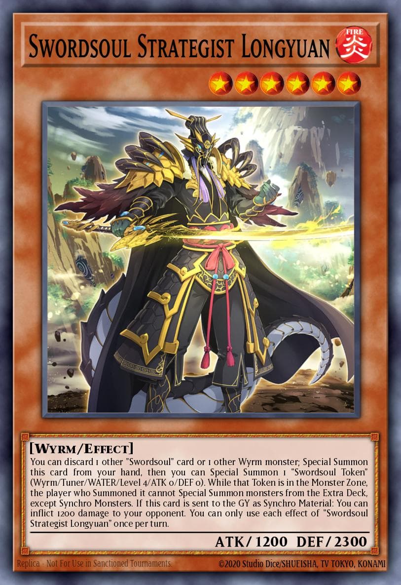 Swordsoul Strategist Longyuan Burst of Destiny card