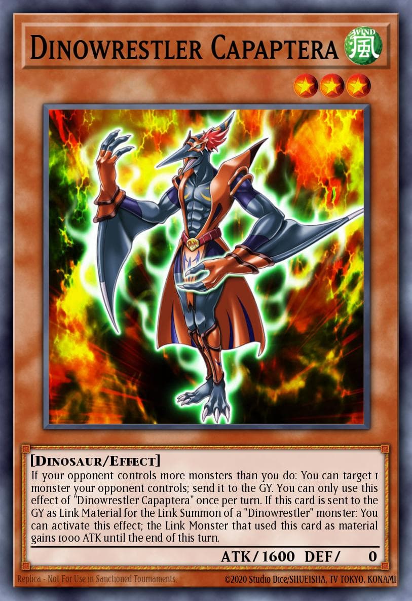 Dinowrestler Capaptera 2019 Gold Sarcophagus Tin Mega Pack card