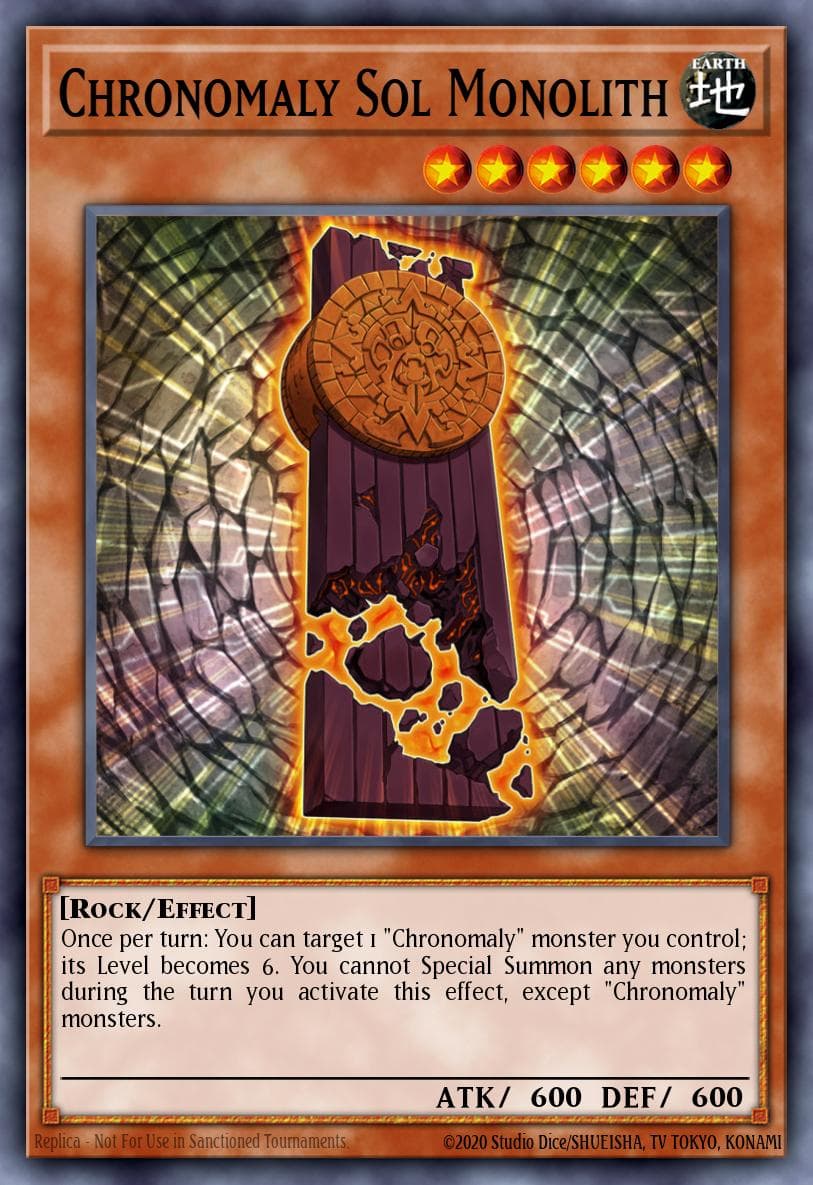 Chronomaly Sol Monolith Number Hunters card