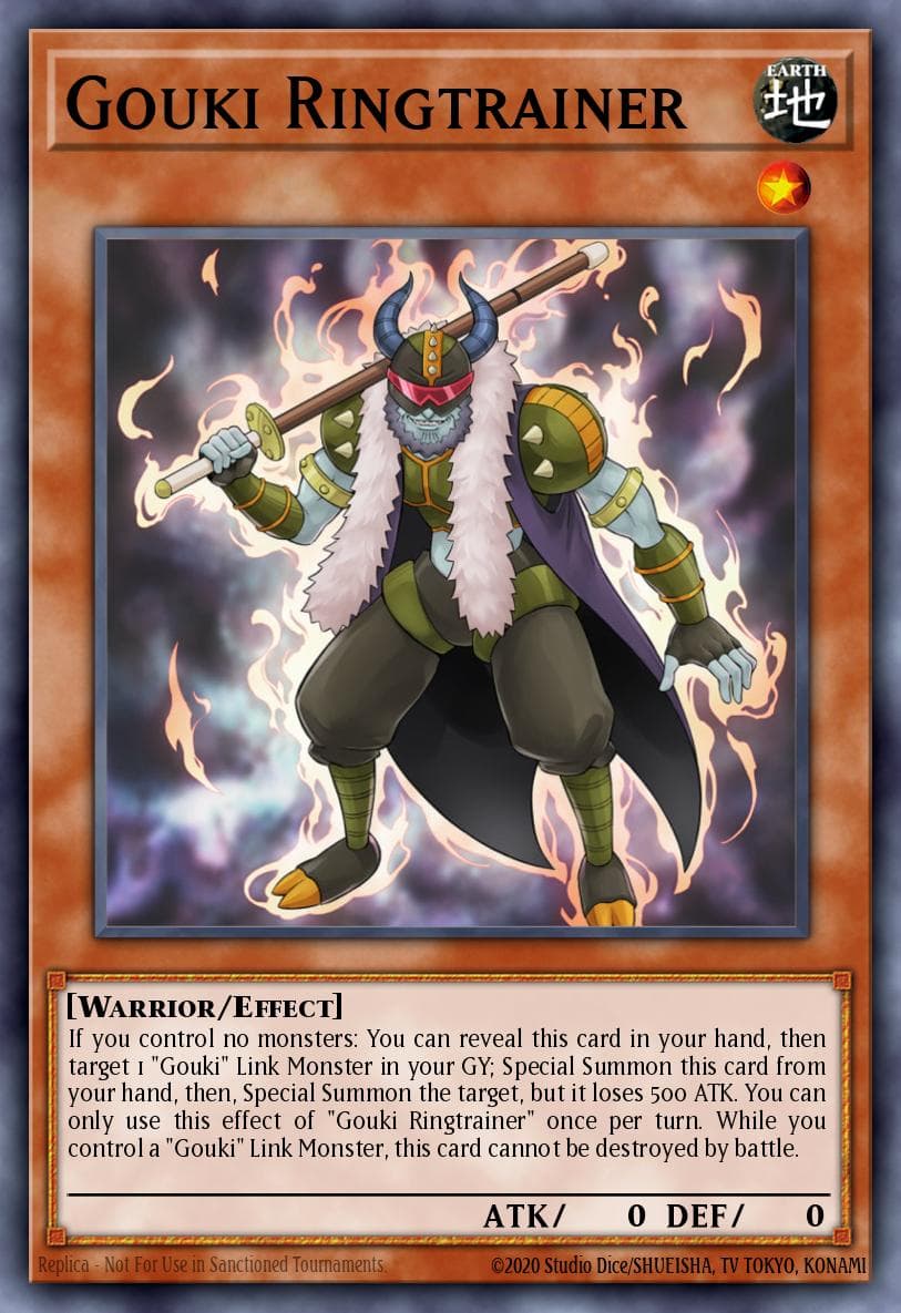 Gouki Ringtrainer 2019 Gold Sarcophagus Tin Mega Pack card