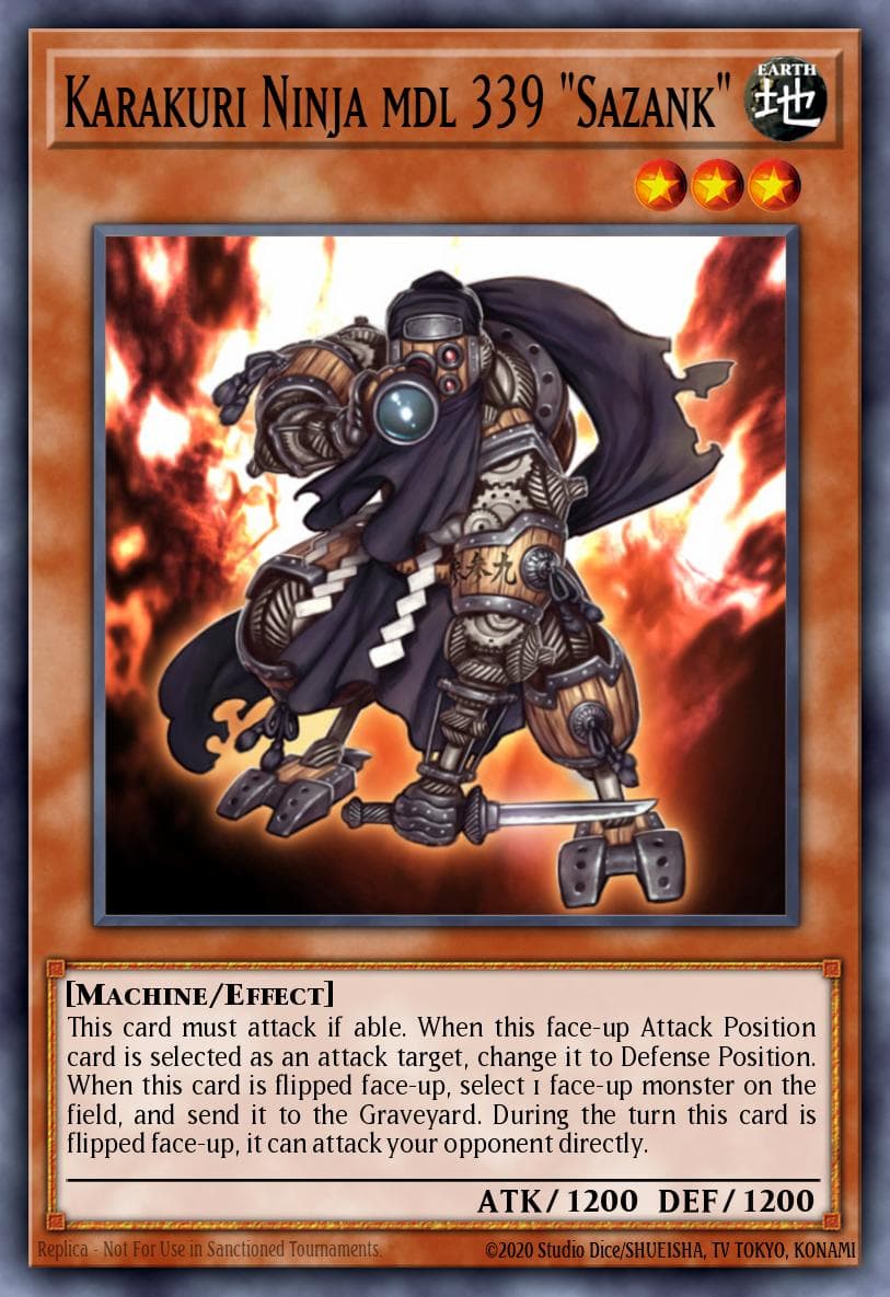 Karakuri Ninja mdl 339 "Sazank" Starstrike Blast Sneak Peek Participation Card card