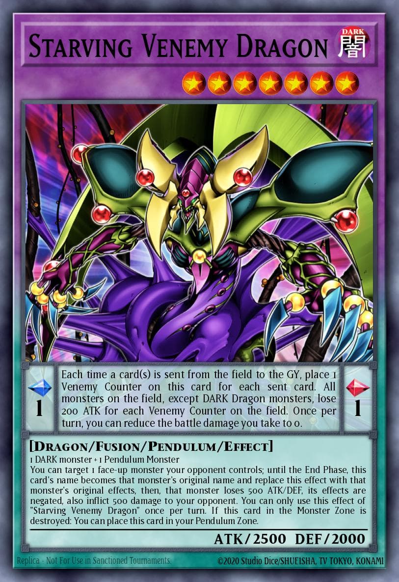 Starving Venemy Dragon Brothers of Legend card