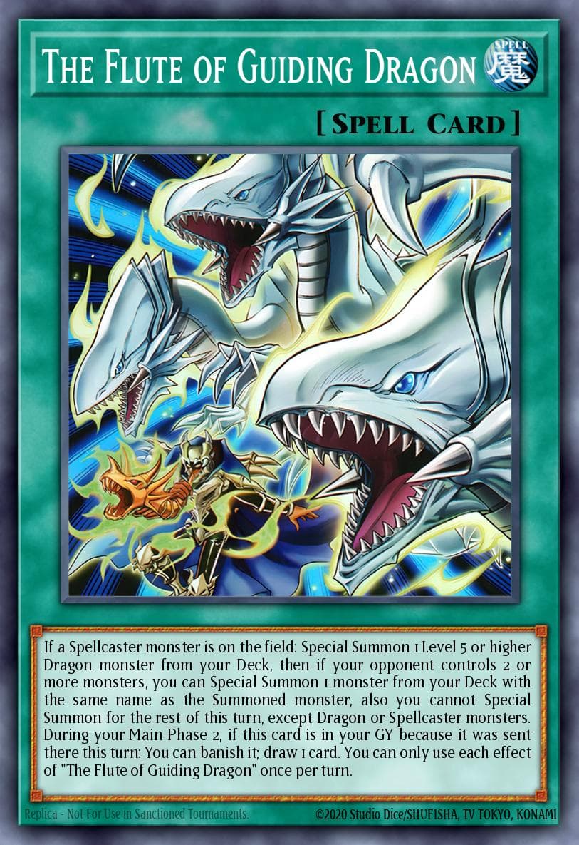 龙之引导唤笛 遊戲王 card
