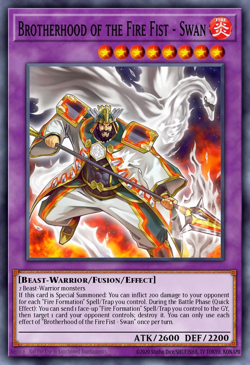 Brotherhood of the Fire Fist - Swan Fists of the Gadgets card