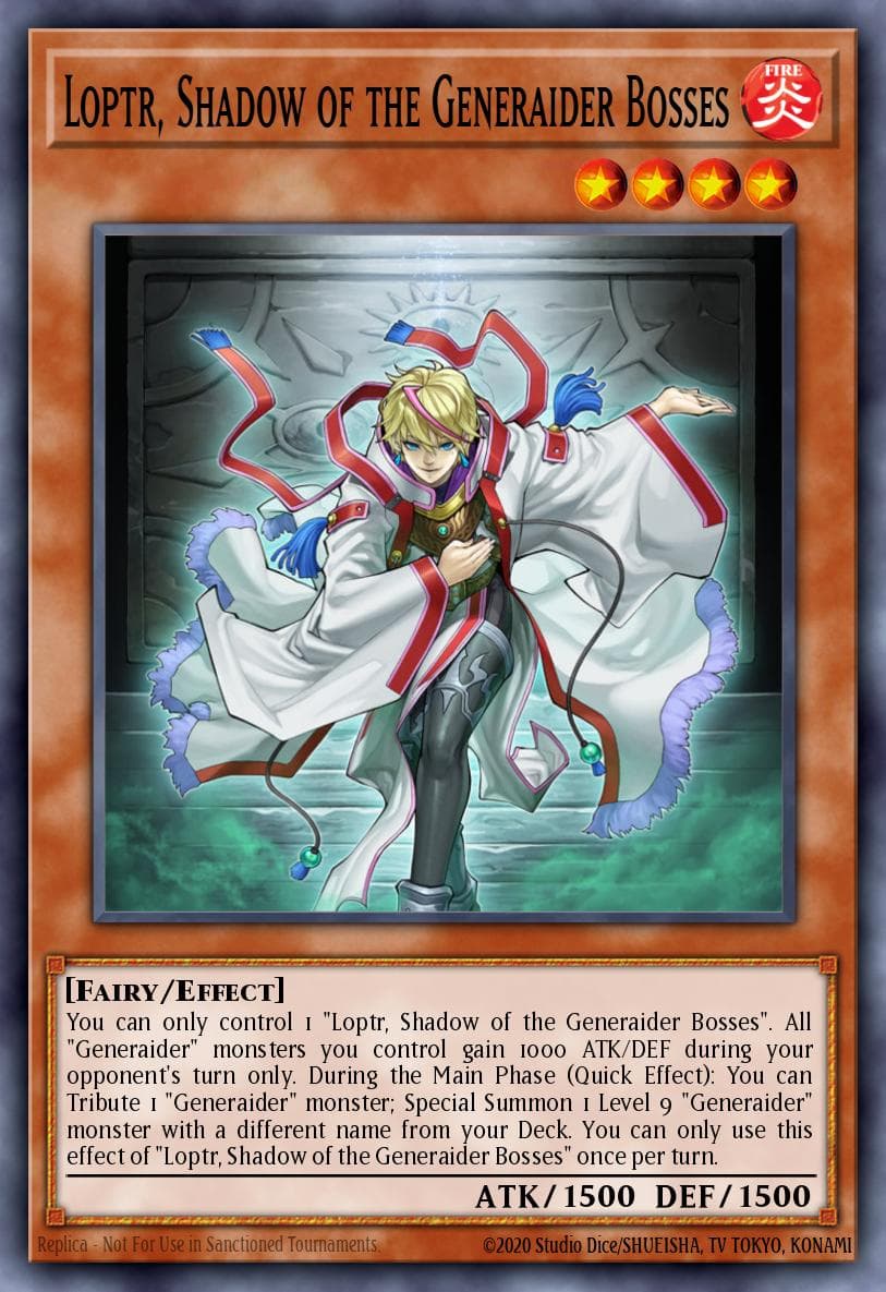 Loptr, Shadow of the Generaider Bosses Eternity Code Premiere! promotional card card