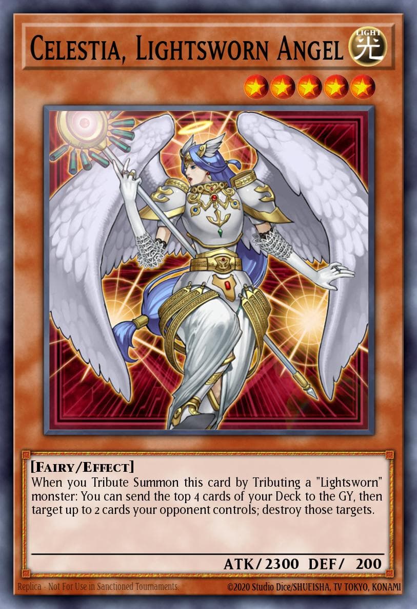 Celestia, Lightsworn Angel Realm of Light Structure Deck card