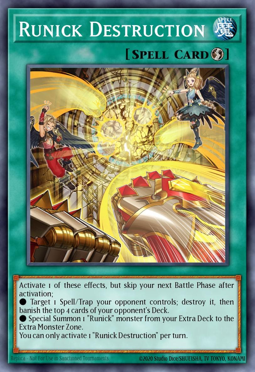 Runick Destruction Tactical Masters card