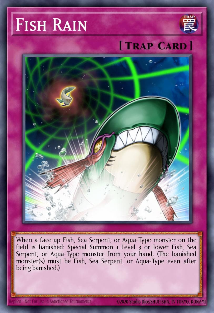 Fish Rain Photon Shockwave Sneak Peek Participation Card card