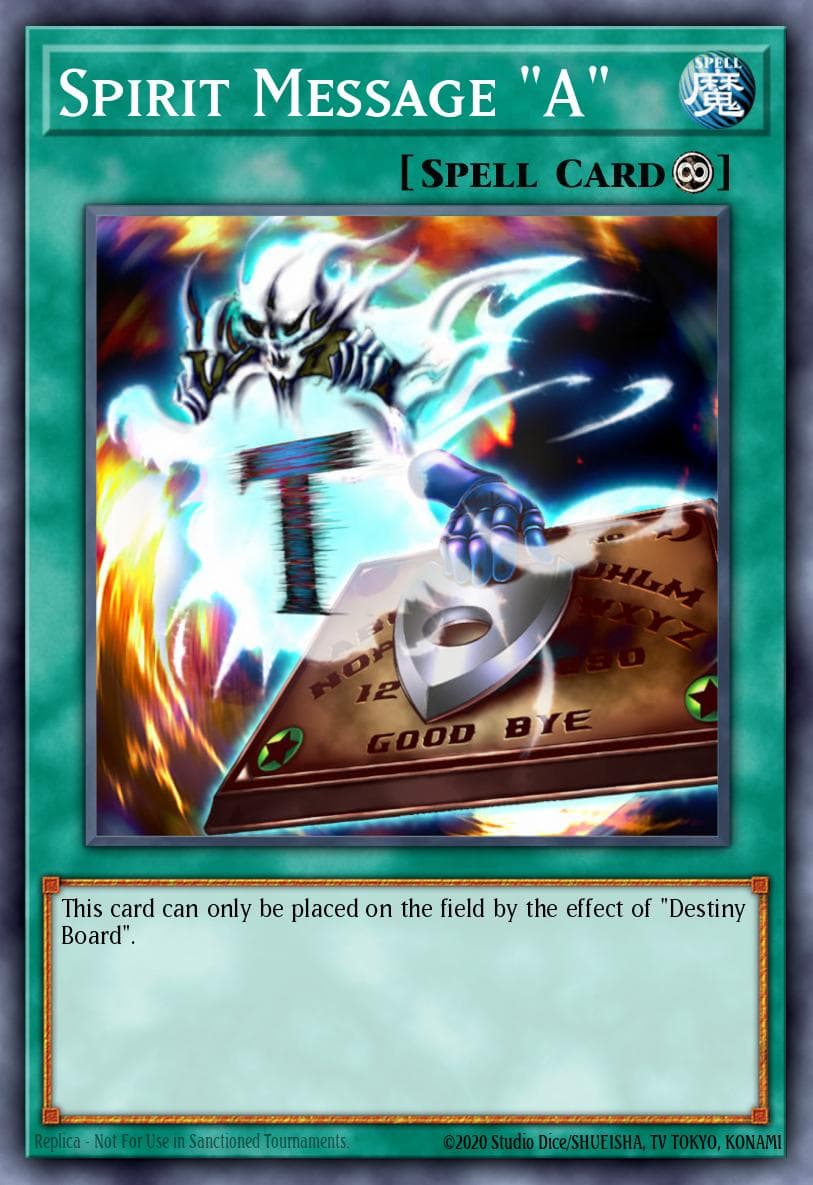 Spirit Message "A" Labyrinth of Nightmare card