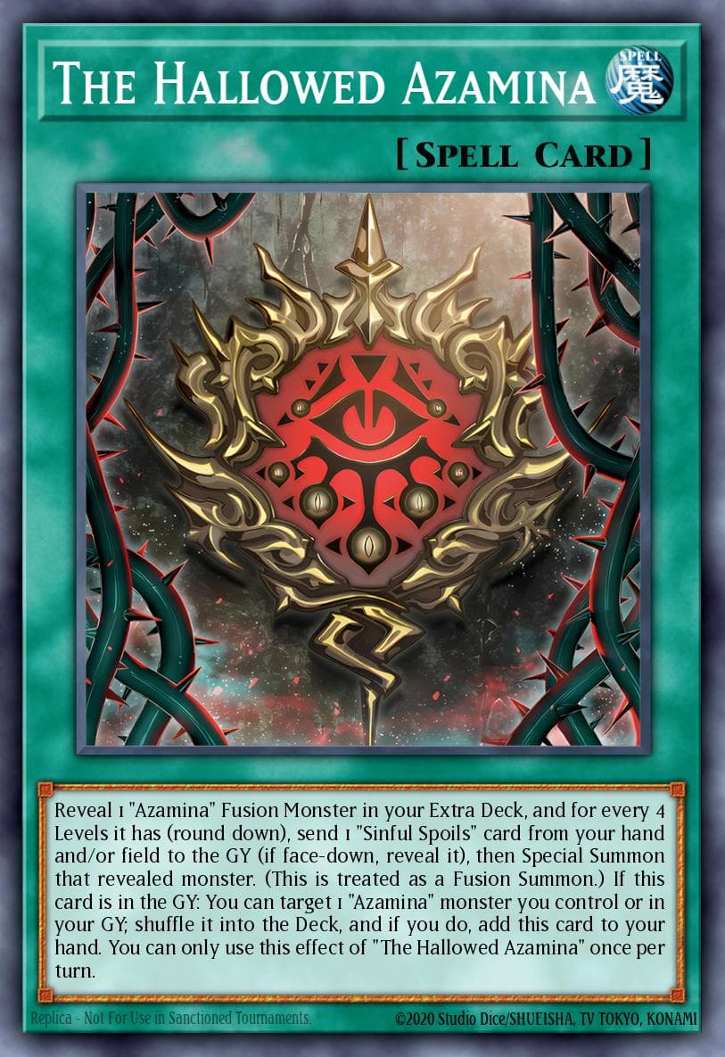 The Hallowed Azamina Rage of the Abyss card