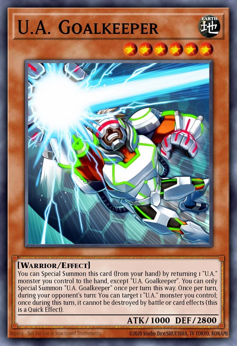 U.A. Goalkeeper The New Challengers: Super Edition card
