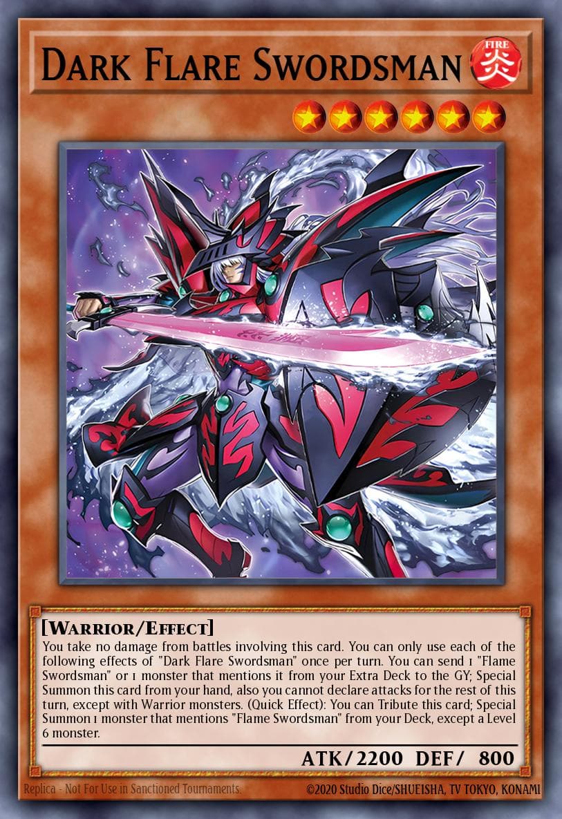 Dark Flare Swordsman Duelist's Advance card